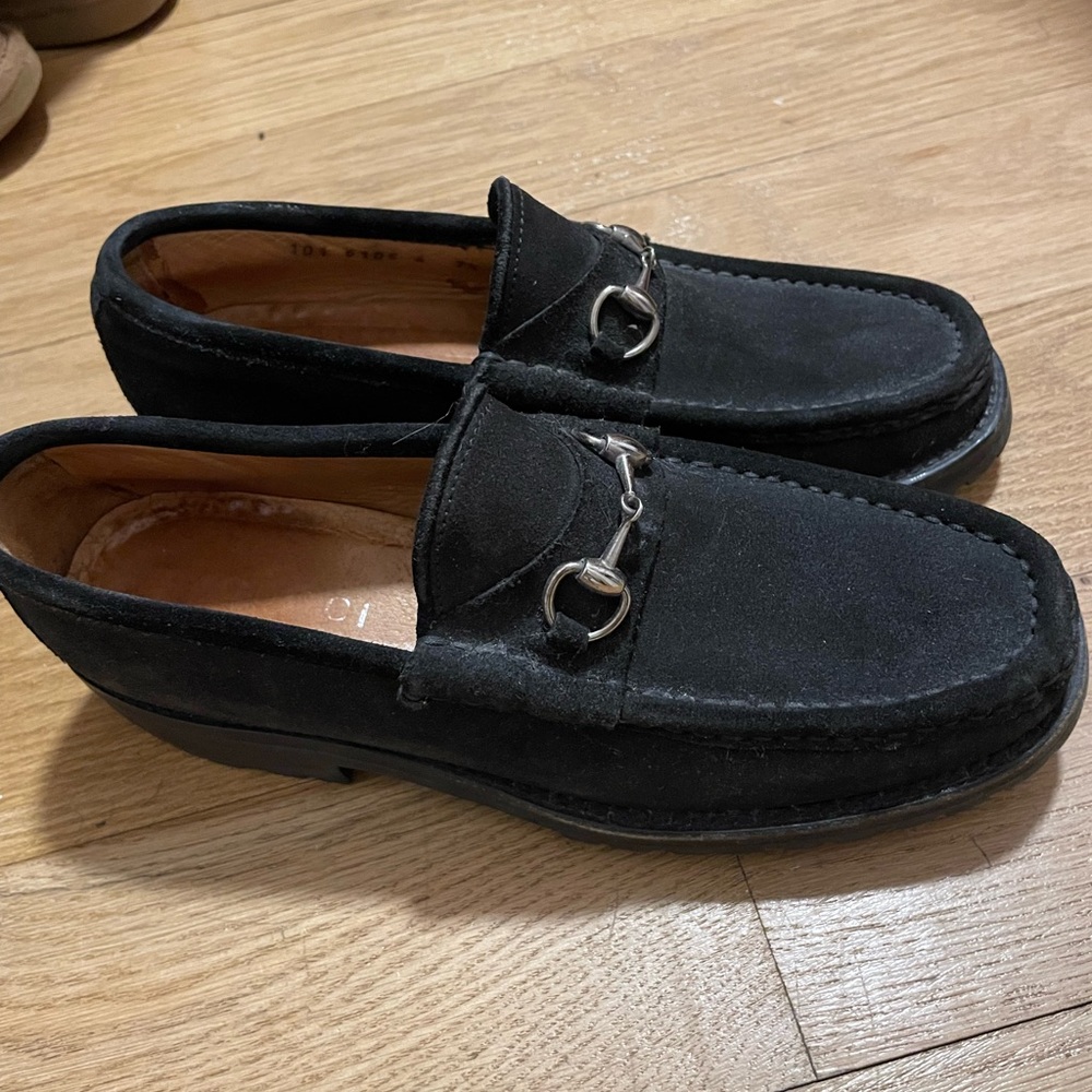 Gucci women’s loafers black size 7.5 - Picture 1 of 4